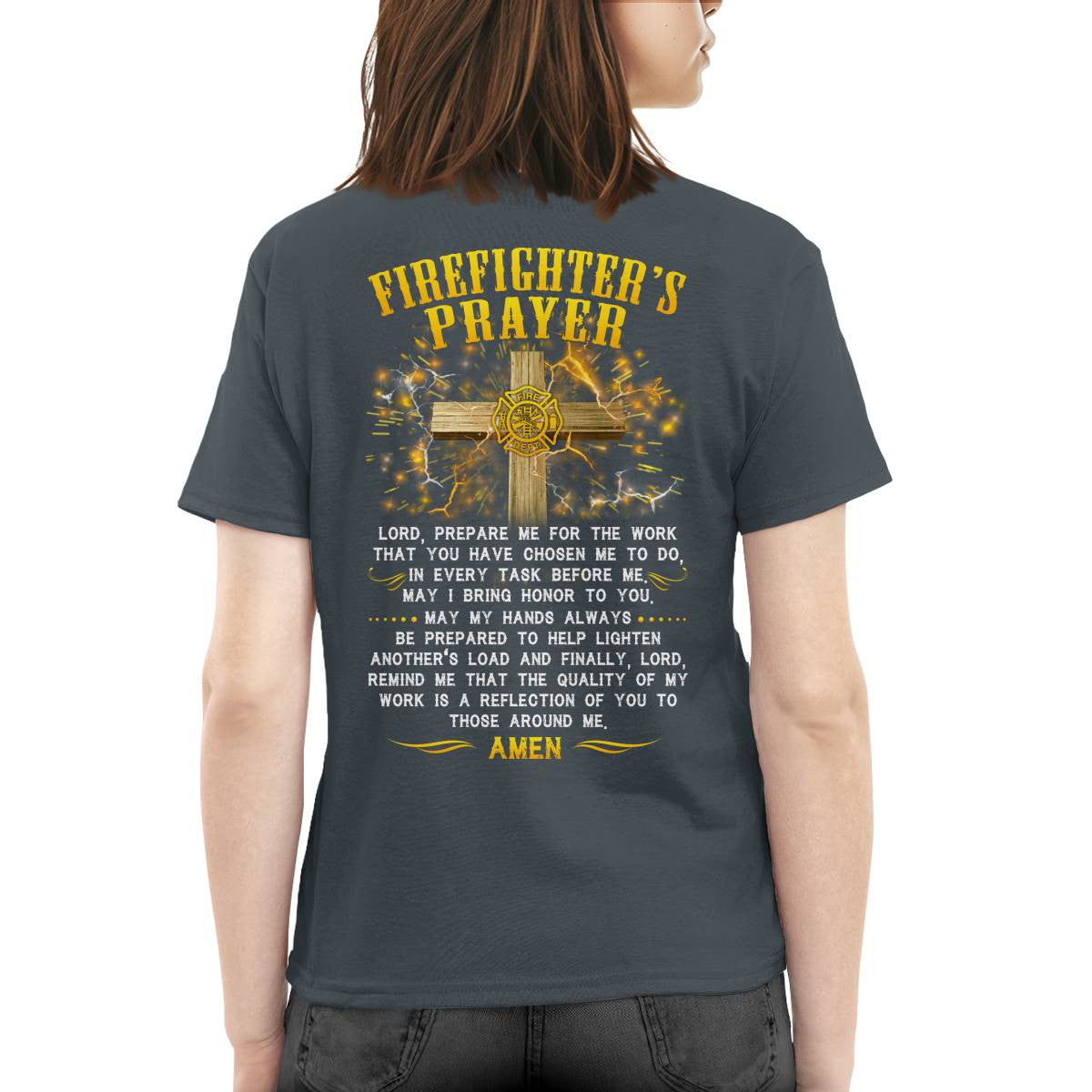 Awesome Firefighter's Prayer-T-shirt - grunx260804-0144