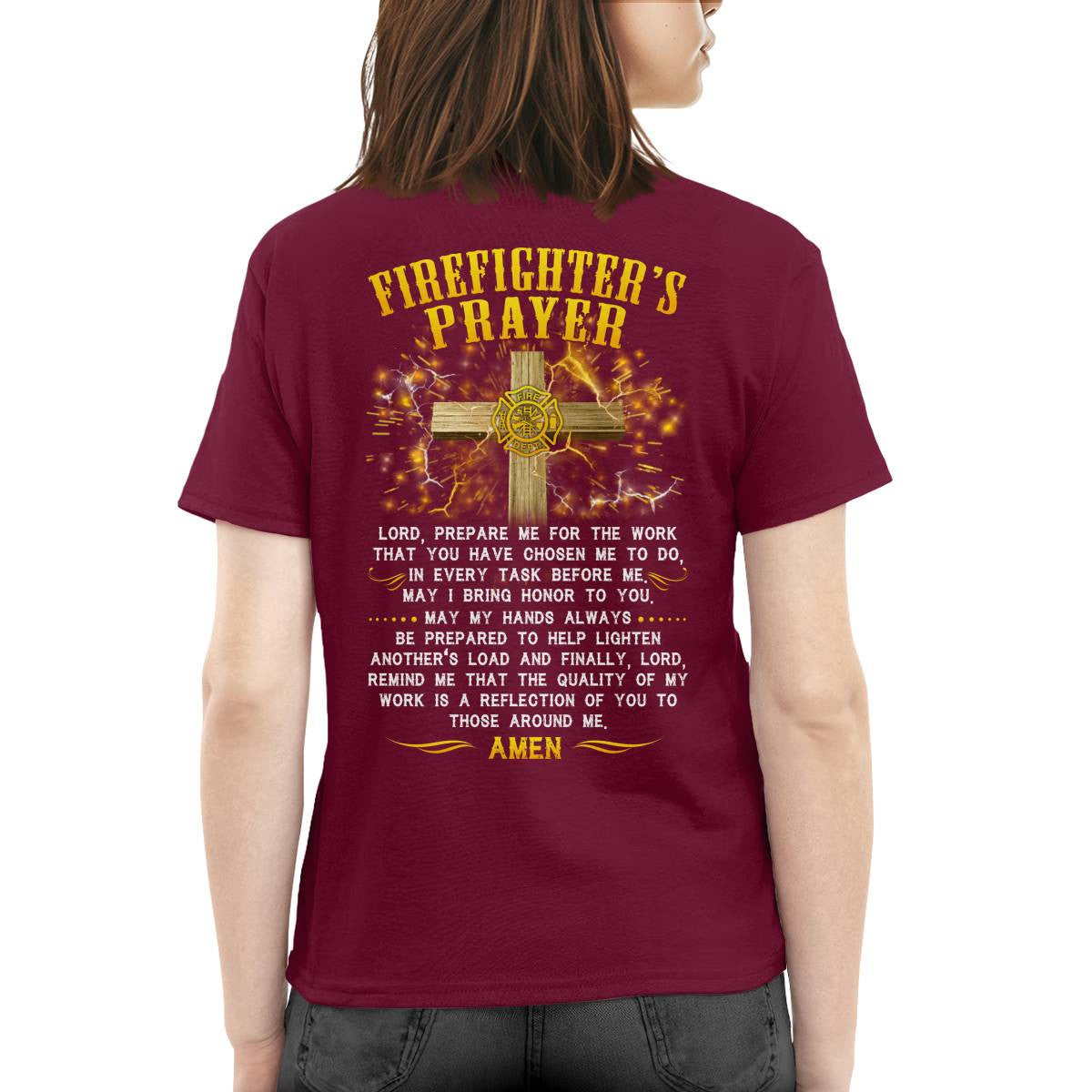 Awesome Firefighter's Prayer-T-shirt - grunx260804-0144