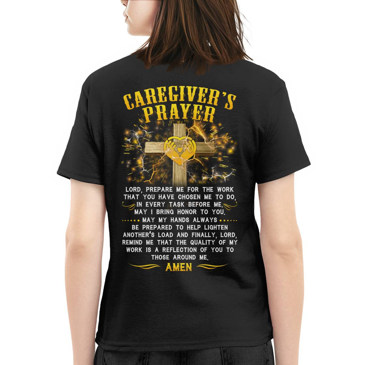 Awesome Caregiver's Prayer-T-shirt-#F250624EVTAS6BCAREZ4