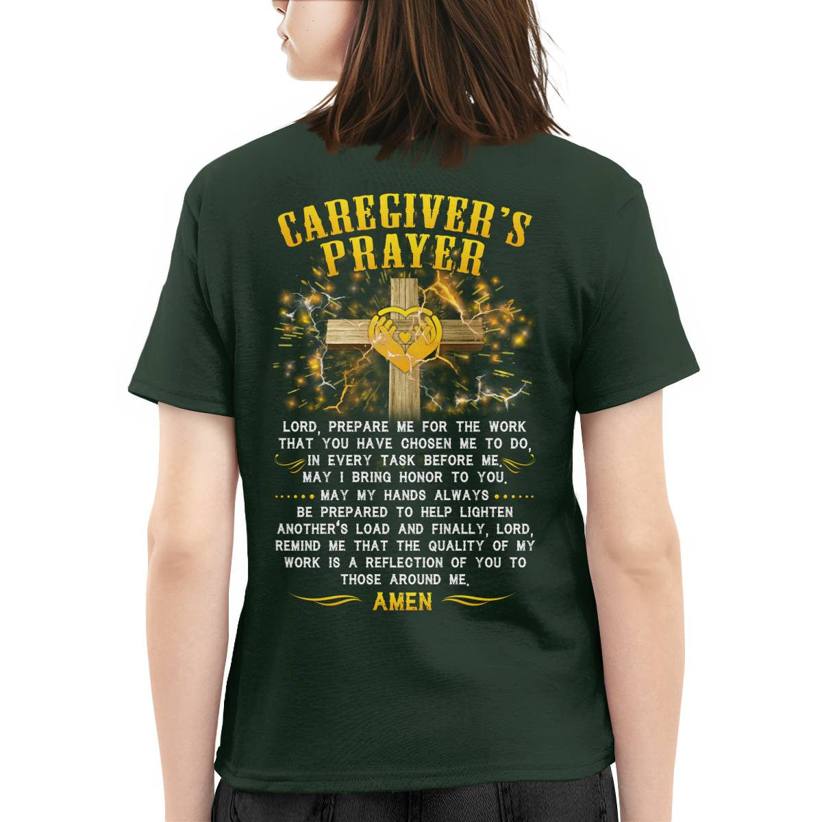 Awesome Caregiver's Prayer-T-shirt-#F250624EVTAS6BCAREZ4