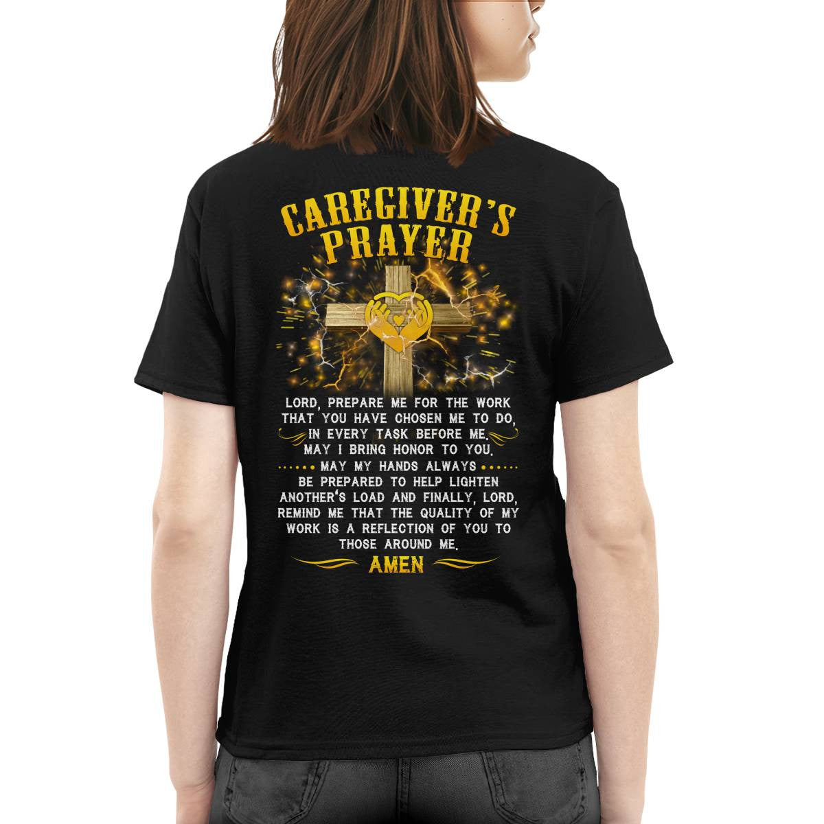 Awesome Caregiver's Prayer-T-shirt-#F250624EVTAS6BCAREZ4