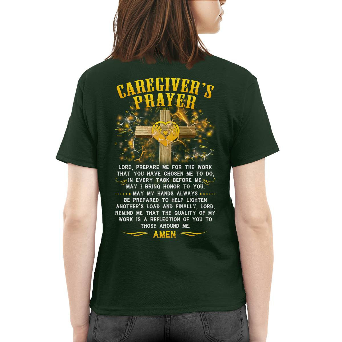 Awesome Caregiver's Prayer-T-shirt-#F250624EVTAS6BCAREZ4