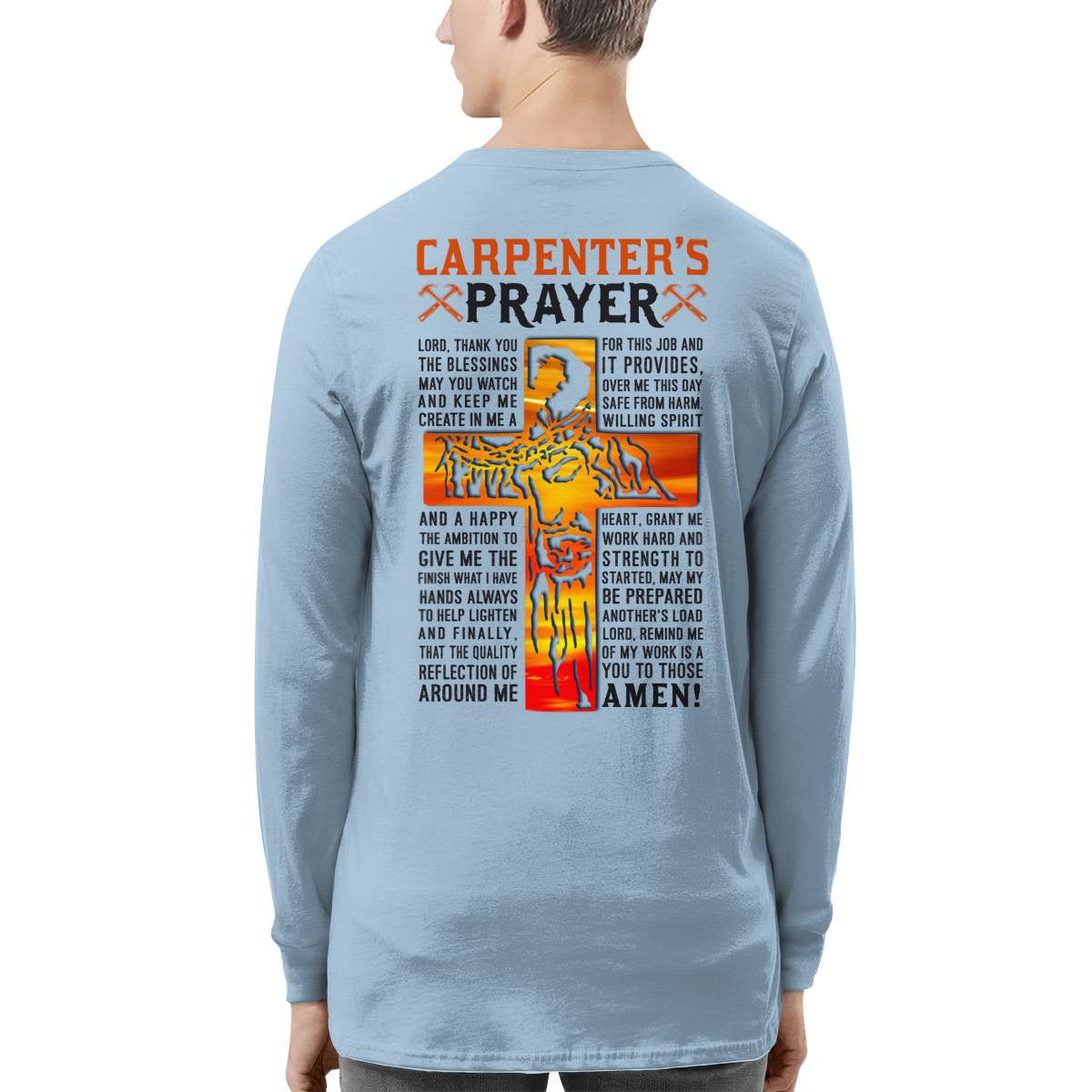 Awesome Carpenter's Prayer-Hoodie-#M071224PRAY15BCARPZ6