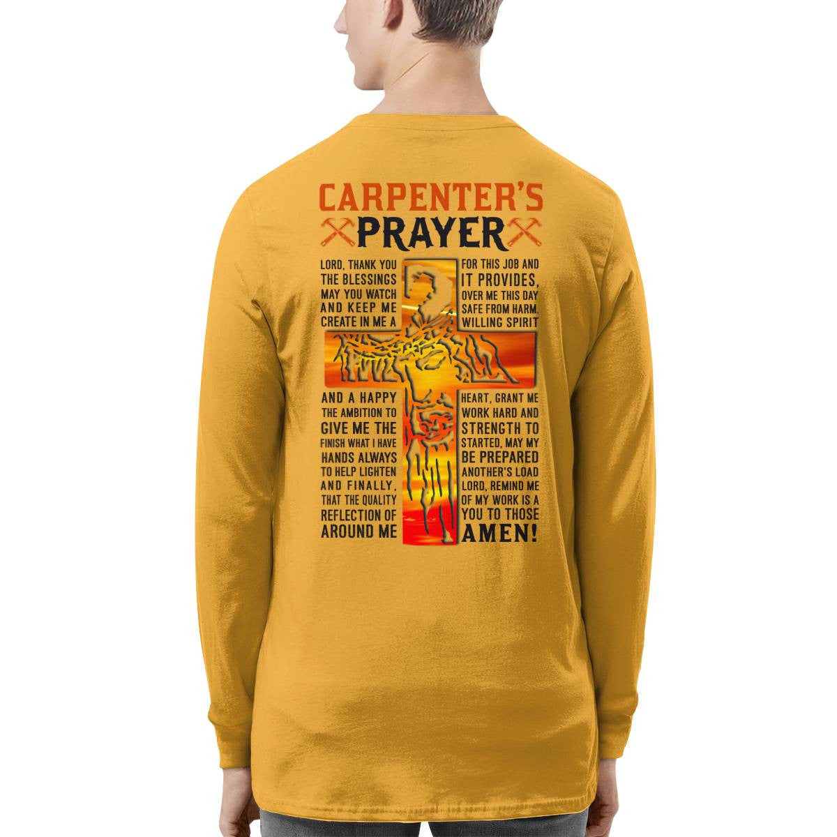 Awesome Carpenter's Prayer-Hoodie-#M071224PRAY15BCARPZ6