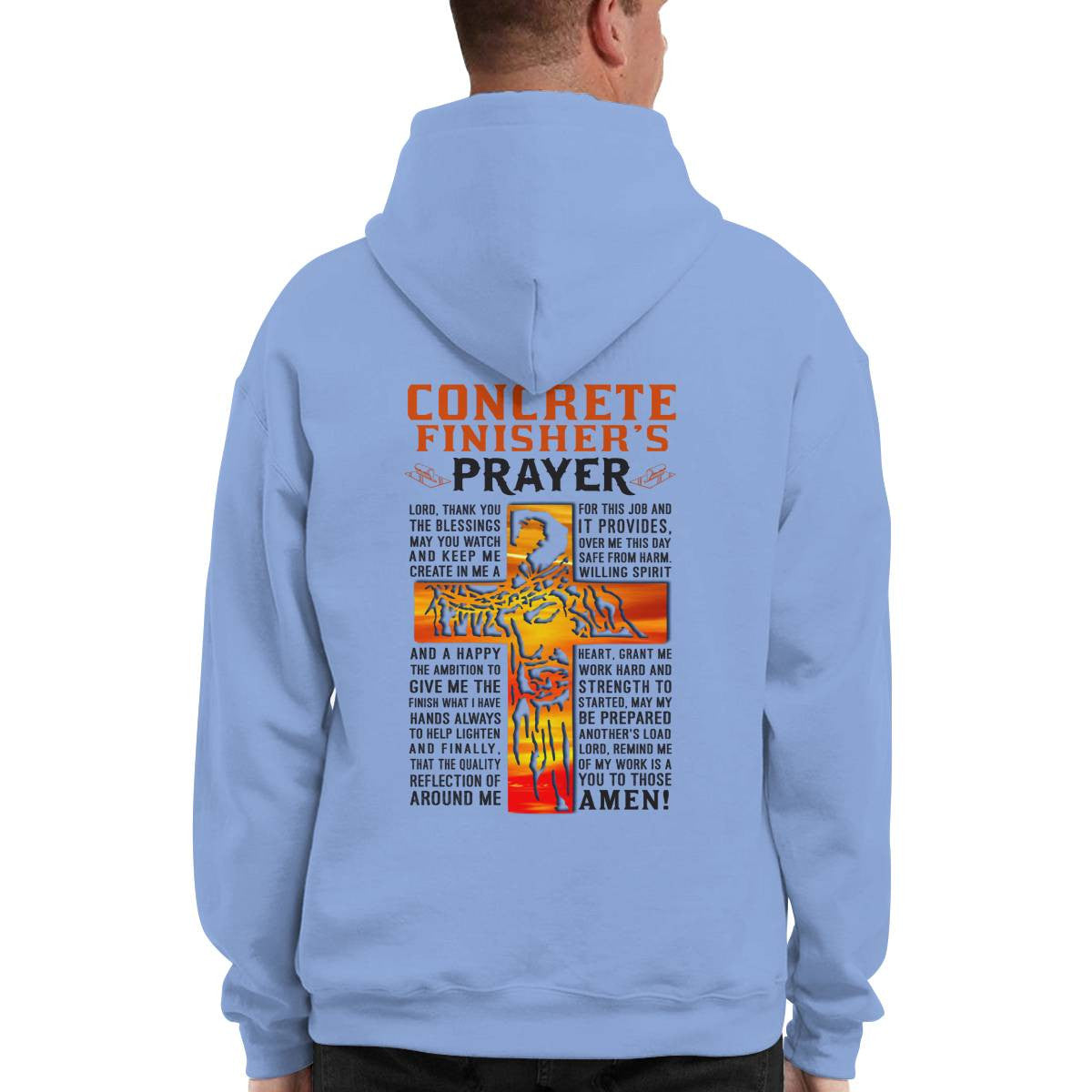 Awesome Concrete Finisher -Hoodie-#M071224PRAY15BCOFIZ6