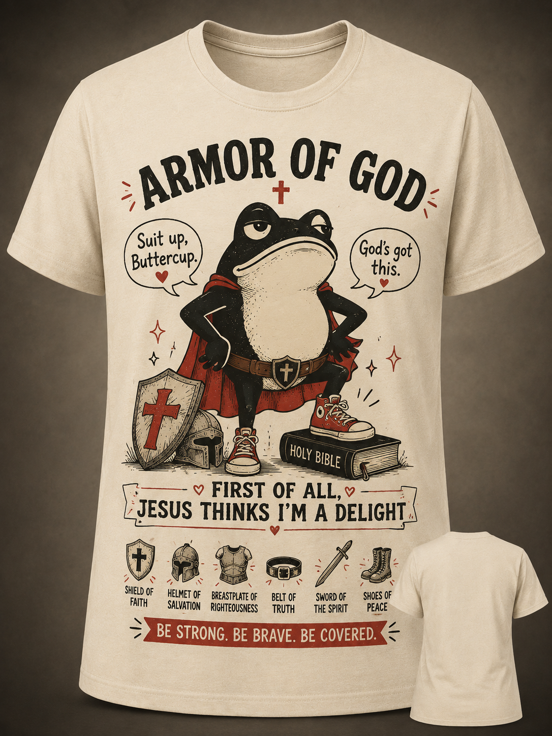 Armor of God Women's – Suit Up Buttercup T-Shirt