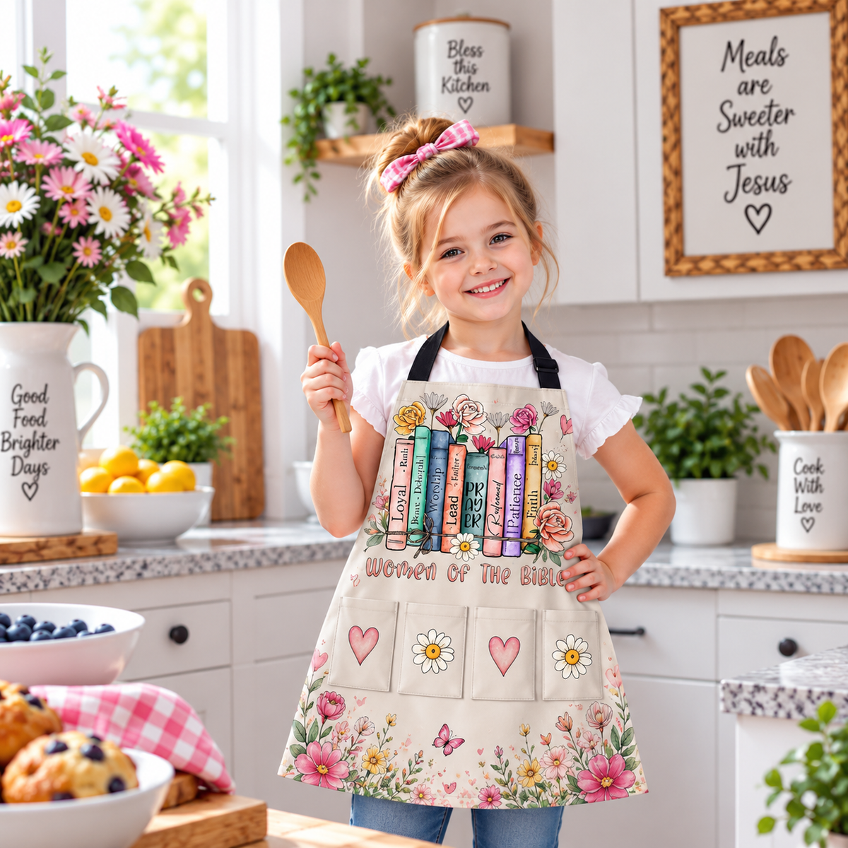 Women Of The Bible Kids Apron