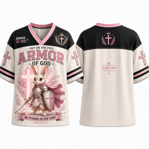 Armor Of God Bunny Warrior T-Shirt Jersey