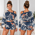 Fishers Of Men One-Shoulder Top And Shorts Set