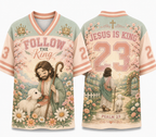 Follow The King Jesus Is King Shepherd Psalm 23 T-Shirt Jersey
