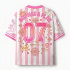 God Has A Plan Pink Stripe Bible T-Shirt Jersey