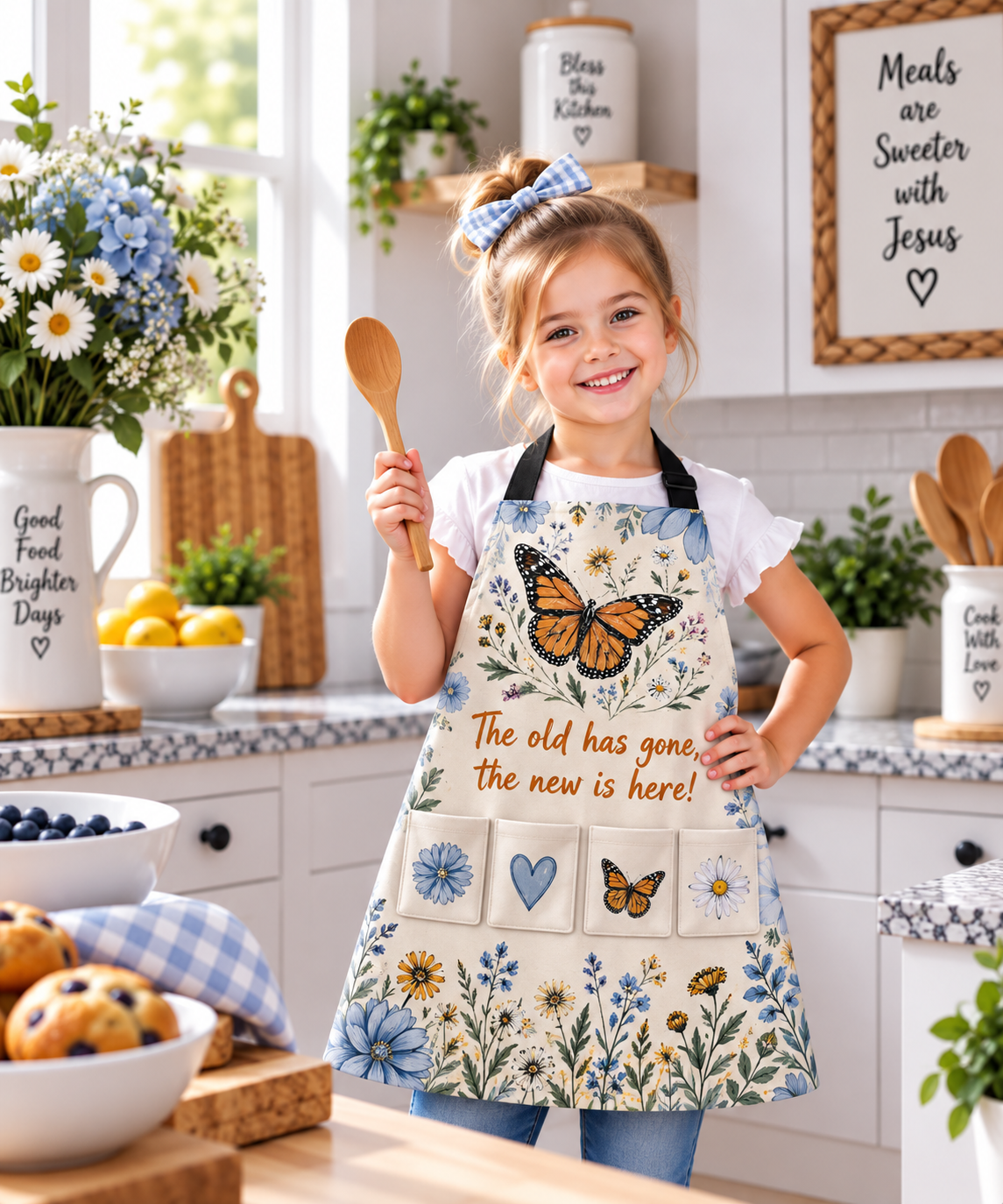 The Old Has Gone The New Is Here Kids Apron