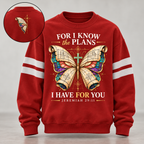 Jeremiah 29:11 Scroll Butterfly Sweatshirt
