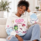 Cowgirl Frog and Goose Waffle Hoodie