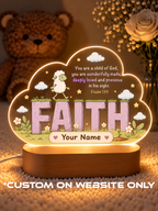 Psalm 139 Faith Sheep Personalize LED Night Light