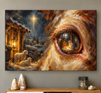 Winter Lamb Eye Reflection Canvas