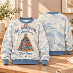 Personalized Holiday Book Tree Sweatshirt