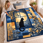 Moonlit Window Black Cat Quilt
