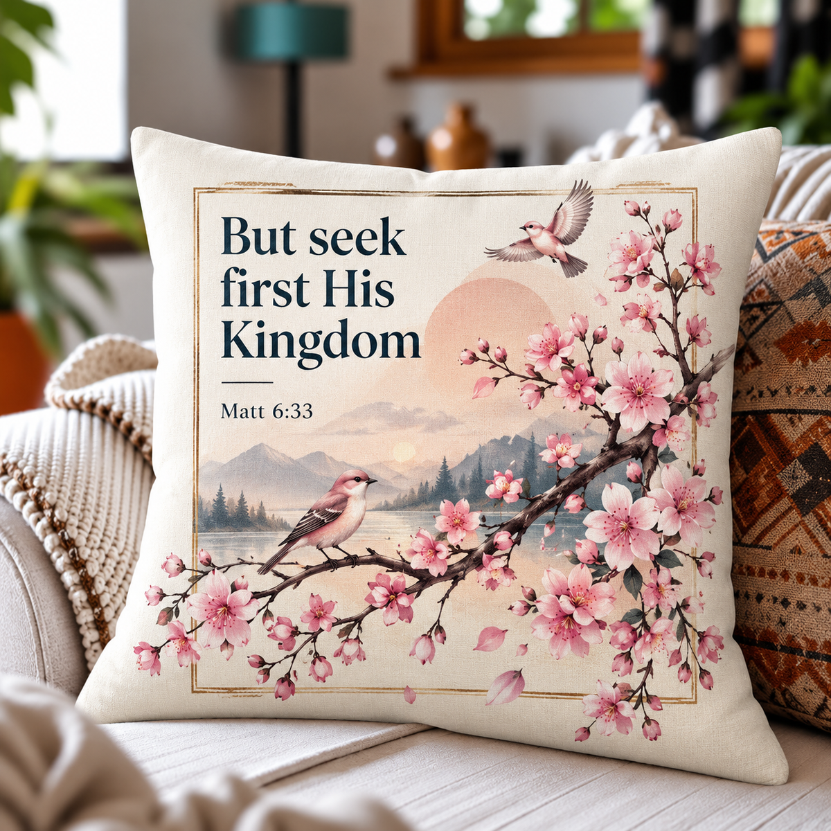 But Seek First His Kingdom Pillow