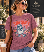 Stay Salty Matthew 5:13 Mauve Retro Salt Shaker Christian T-Shirt
