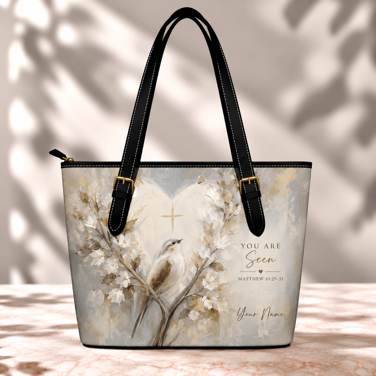 Personalized You Are Seen Bird Saddle Bag