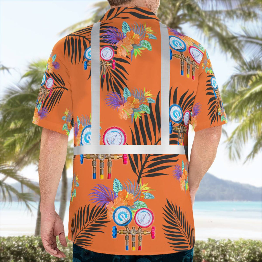 Awesome HVAC TECH-AOP Hawaii Shirt - grunx260804-0198