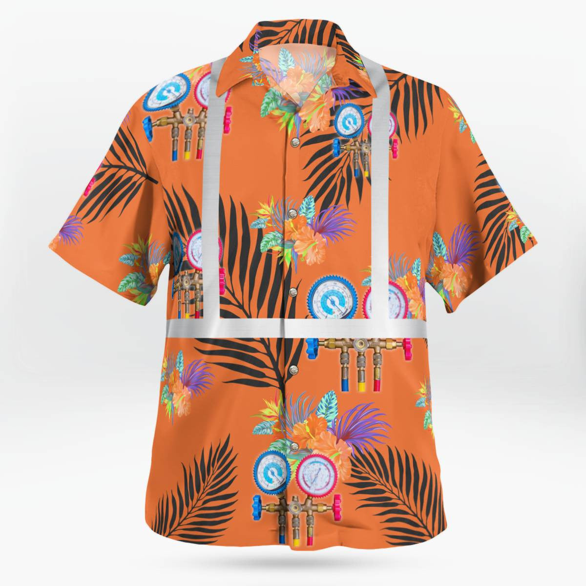 Awesome HVAC TECH-AOP Hawaii Shirt - grunx260804-0198