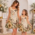 Be Still And Know He Is God Floral Sleeveless Dress