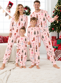Pink Nutcracker Family Mixed Cotton Pajamas