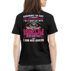 Awesome Firefighter i am his queen- Hoodie - grunx260804-0143