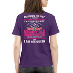 Awesome Firefighter i am his queen- Hoodie - grunx260804-0143