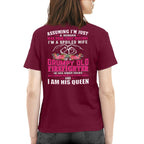Awesome Firefighter i am his queen- Hoodie - grunx260804-0143