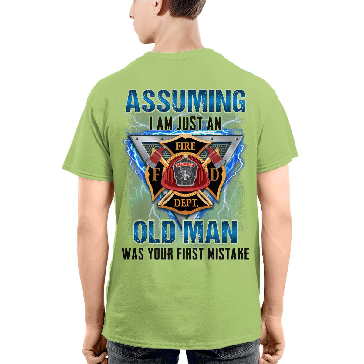 Awesome Firefighter-T-shirt - grunx260804-0148