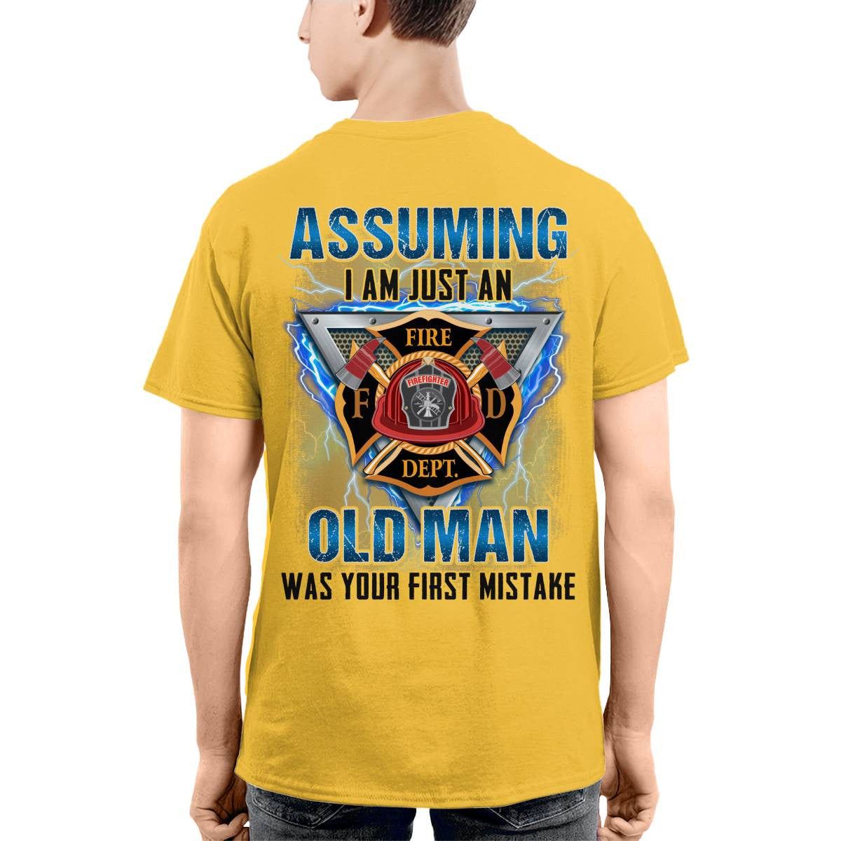 Awesome Firefighter-T-shirt - grunx260804-0148