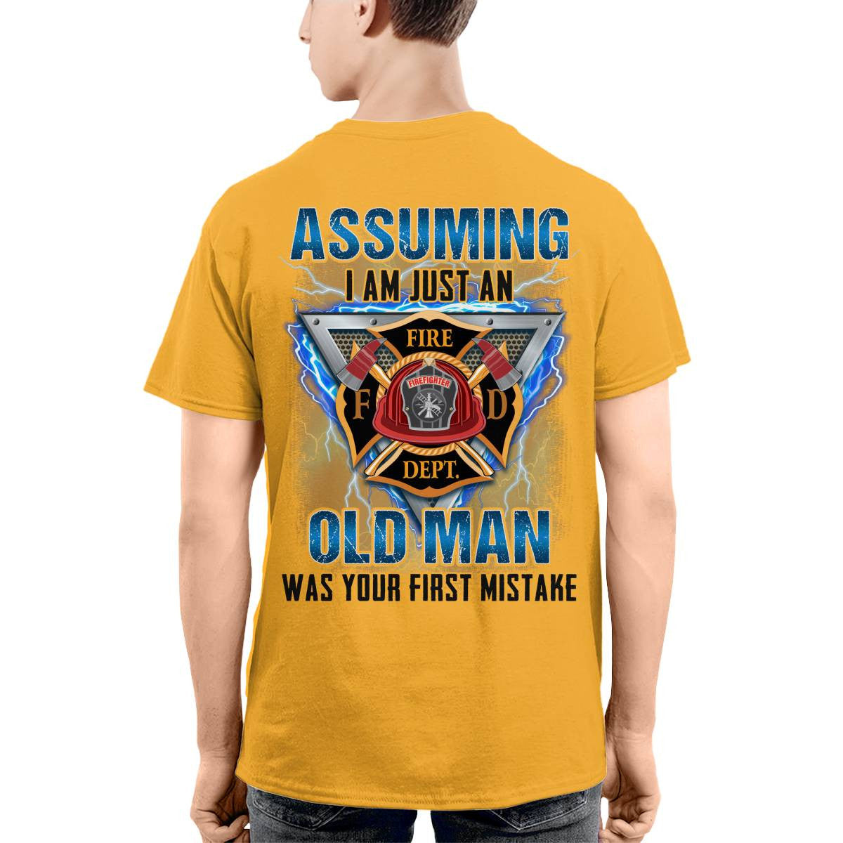 Awesome Firefighter-T-shirt - grunx260804-0148