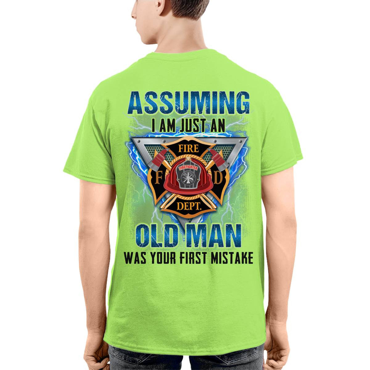 Awesome Firefighter-T-shirt - grunx260804-0148