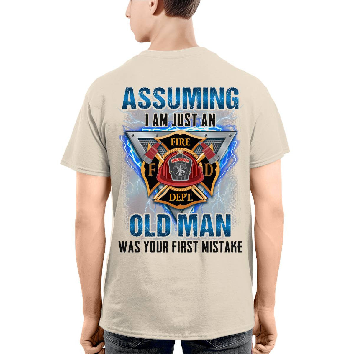 Awesome Firefighter-T-shirt - grunx260804-0148