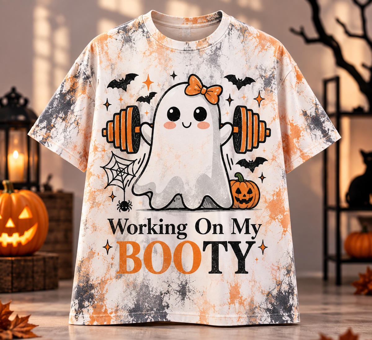 Working on My Booty Ghost T-Shirt