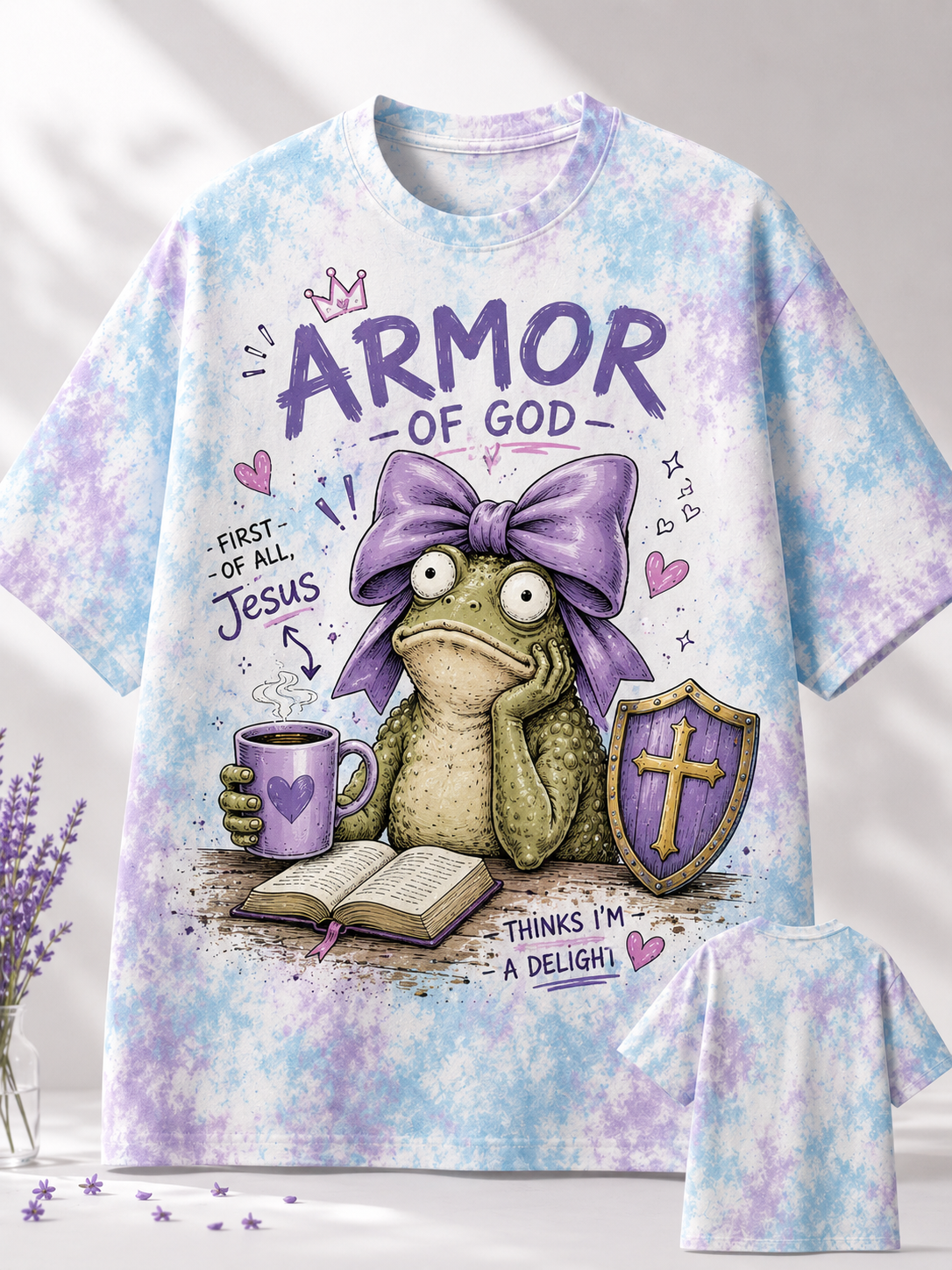 Armor of God Tired Frog Jesus Thinks I'm A Delight T-Shirt