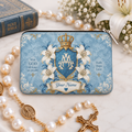 Crowned Marian Crest Personalized PU Leather Pouch