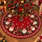 Santa Snowflake Christmas Tree Skirt