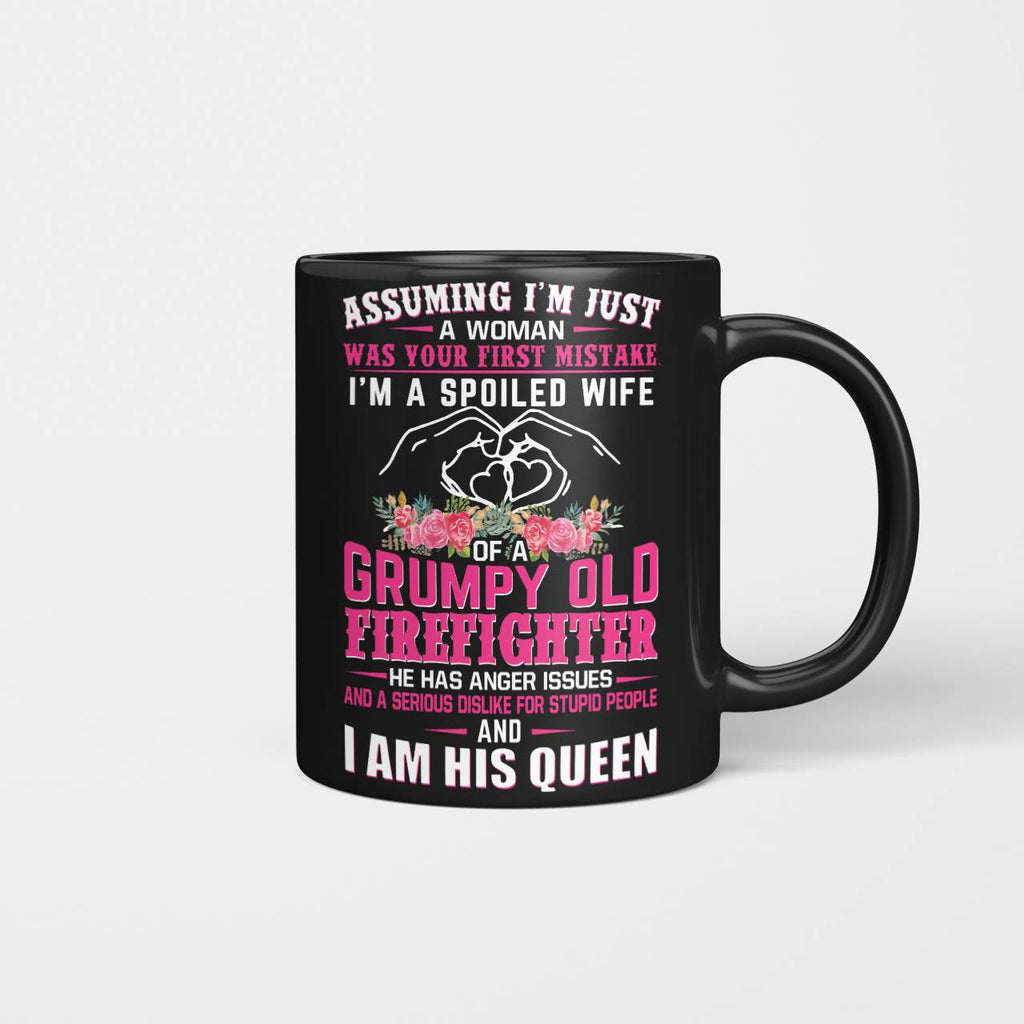 Awesome Firefighter i am his queen- Hoodie - grunx260804-0143