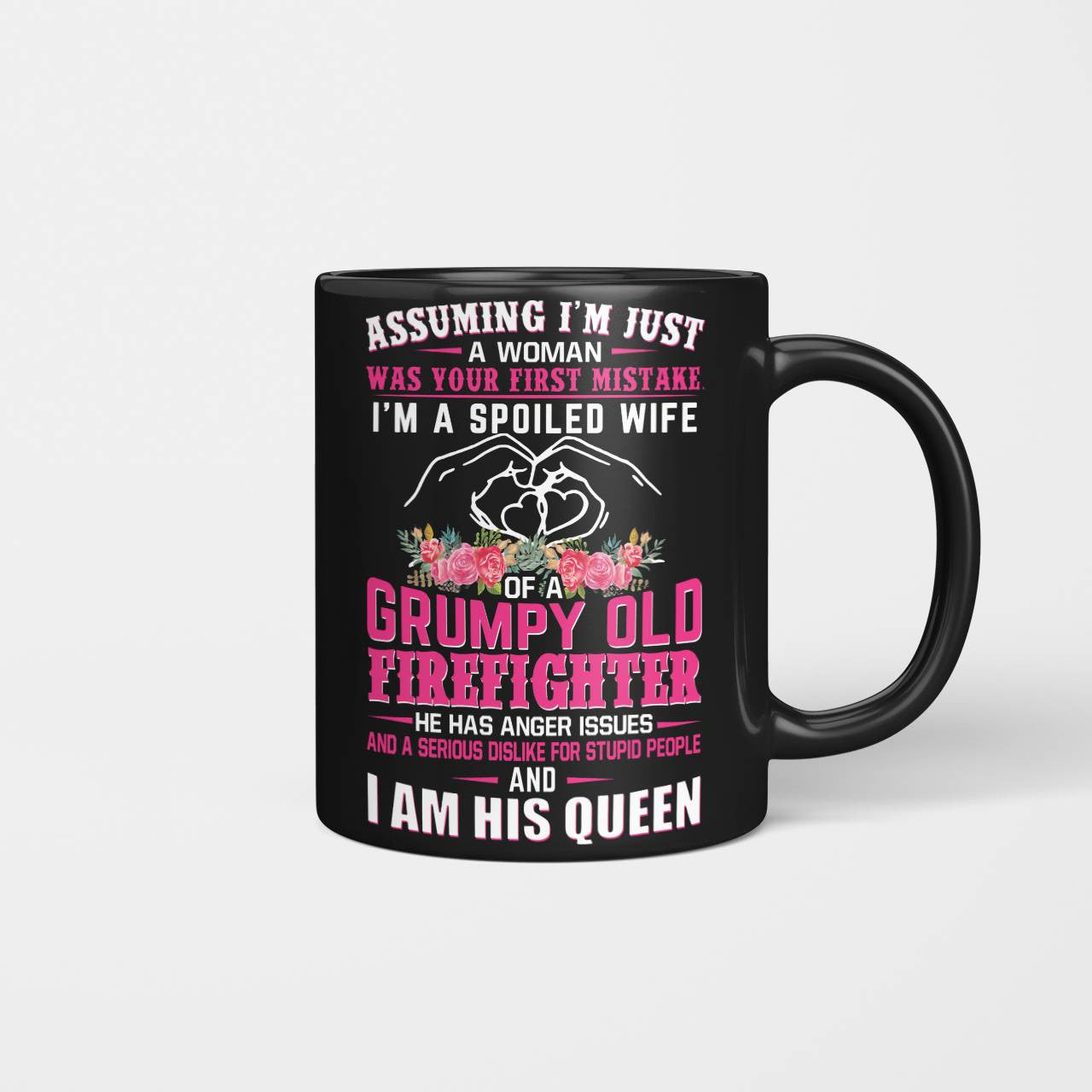 Awesome Firefighter i am his queen- Hoodie - grunx260804-0143