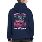 Awesome Firefighter i am his queen- Hoodie - grunx260804-0143