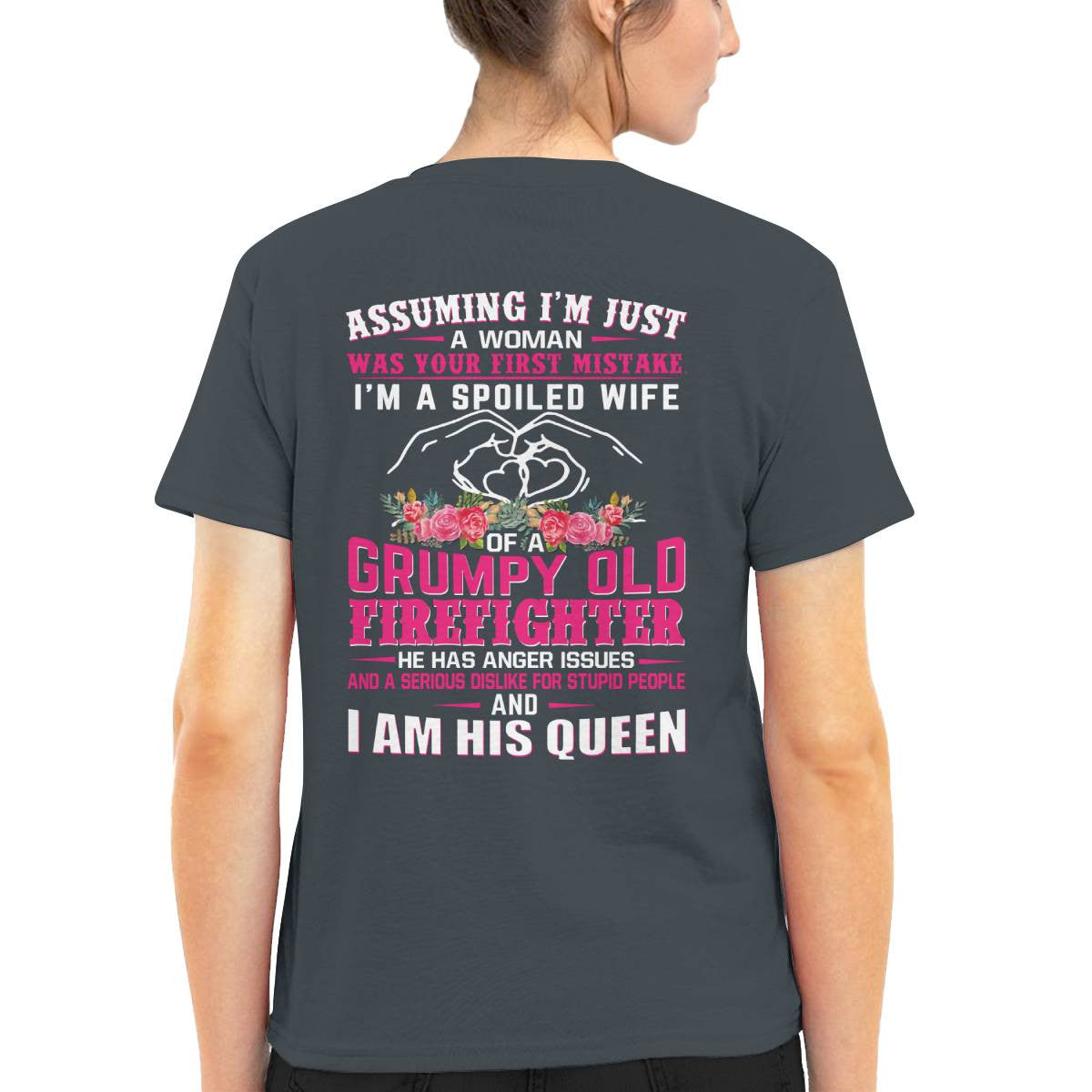 Awesome Firefighter i am his queen- Hoodie - grunx260804-0143