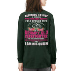 Awesome Firefighter i am his queen- Hoodie - grunx260804-0143