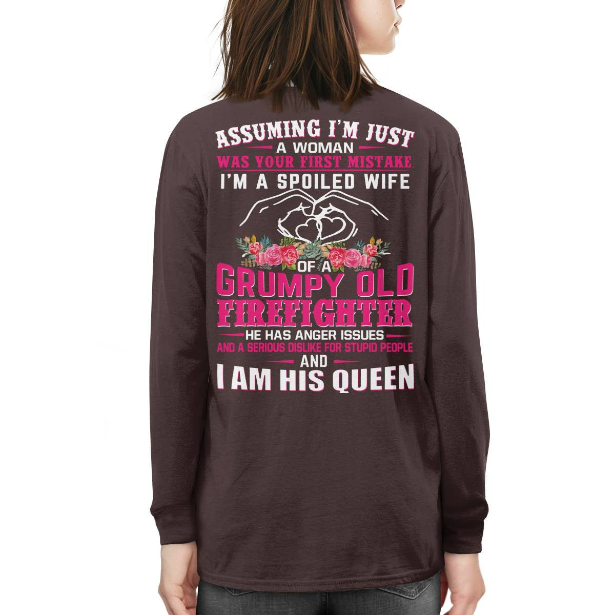 Awesome Firefighter i am his queen- Hoodie - grunx260804-0143