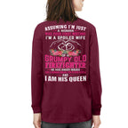 Awesome Firefighter i am his queen- Hoodie - grunx260804-0143