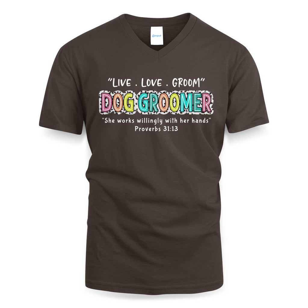 Awesome Dog Groomer-T-shirt - grunx260804-0032