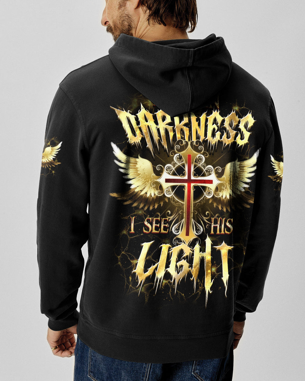 Even In Darkness I See His Light Men's All Over Print Shirt - Trunx816420